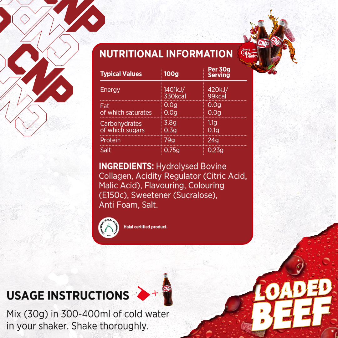 Botellas de refresco Iso-Cherry Cola Loaded - 1,8 kg 60 porciones