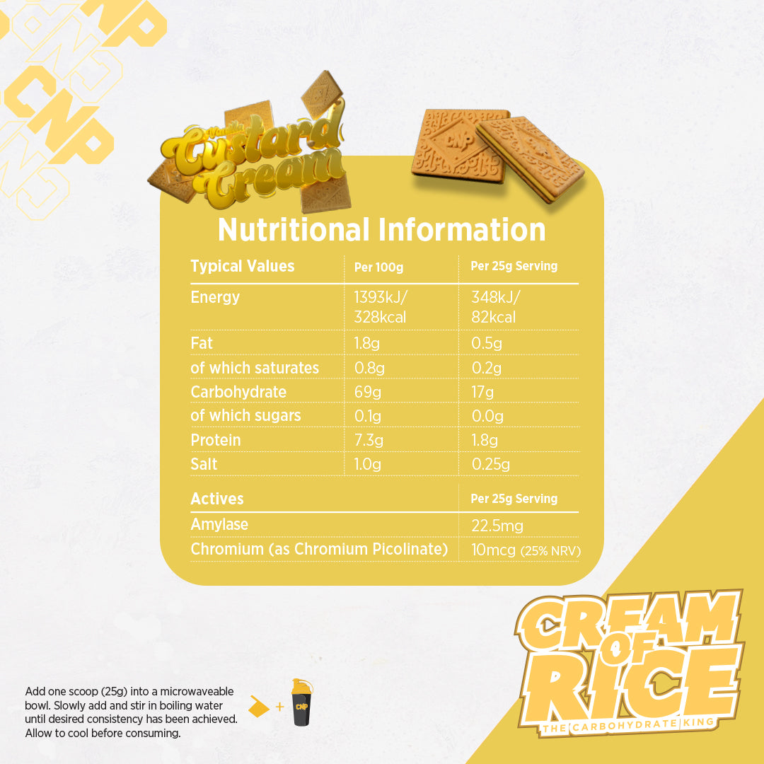 CNP Cream Of Rice 2kg (Custard Cream)