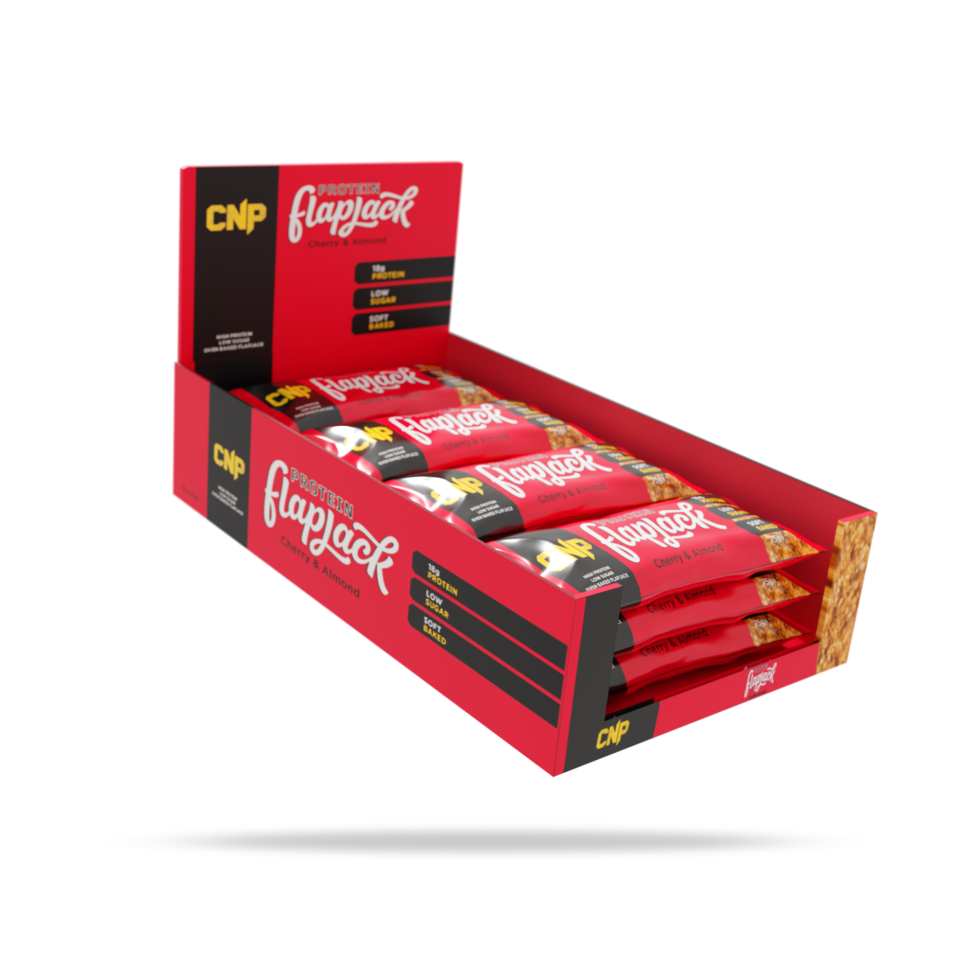 CNP Protein Flapjacks 12x75g (Cherry & Almond)
