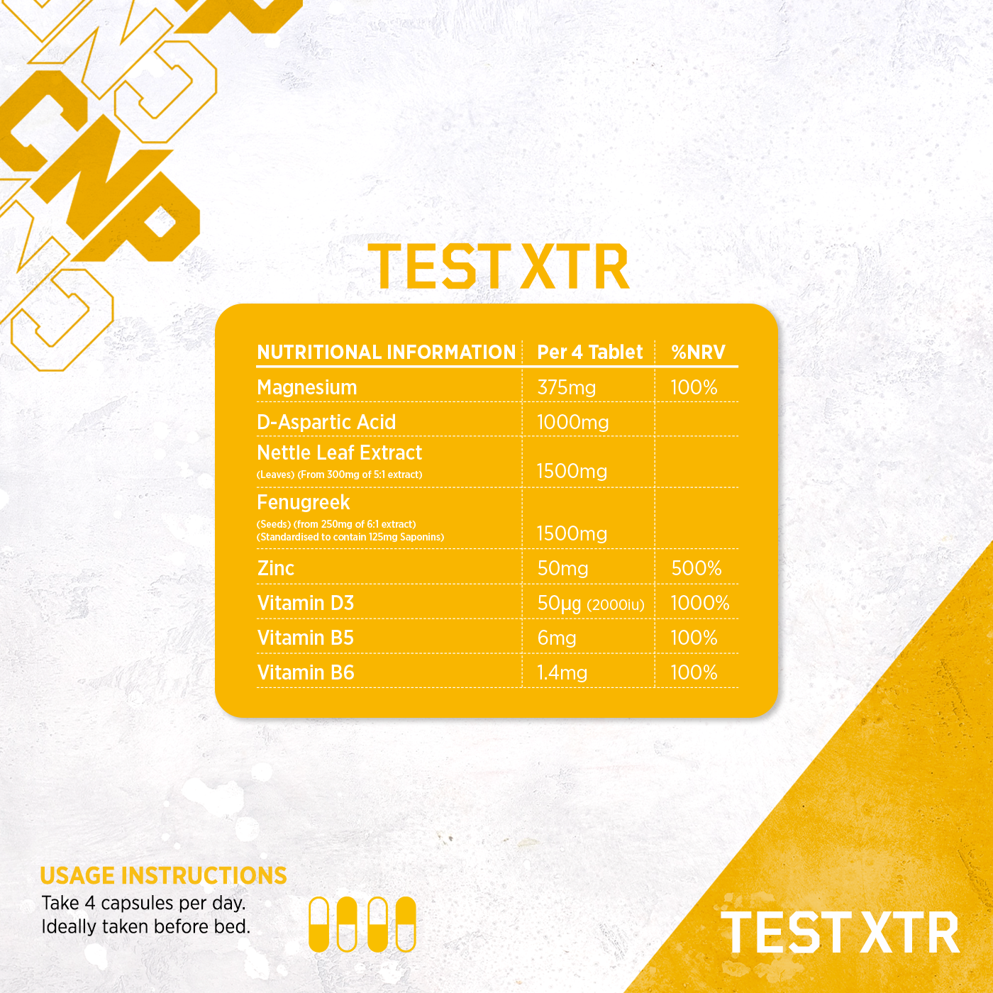 Test XTR - 120 cápsulas