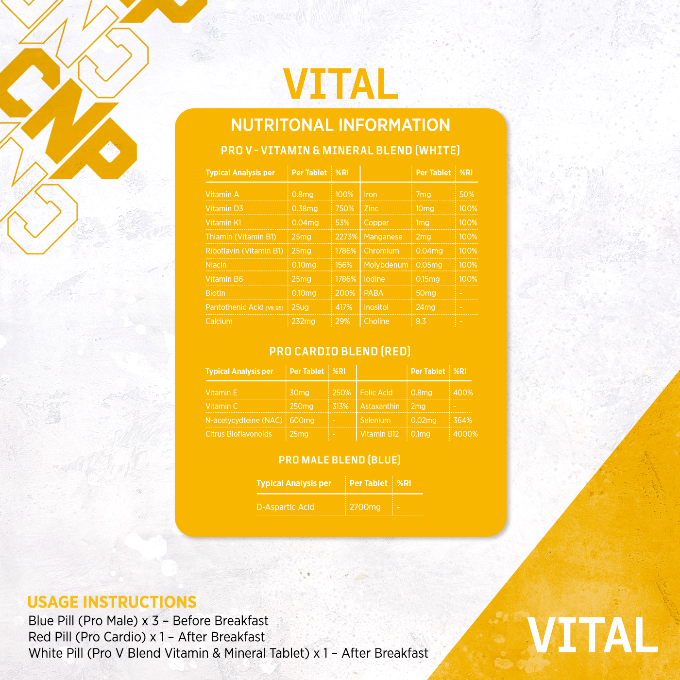 PRO VITAL - Multivitamin & Mineral