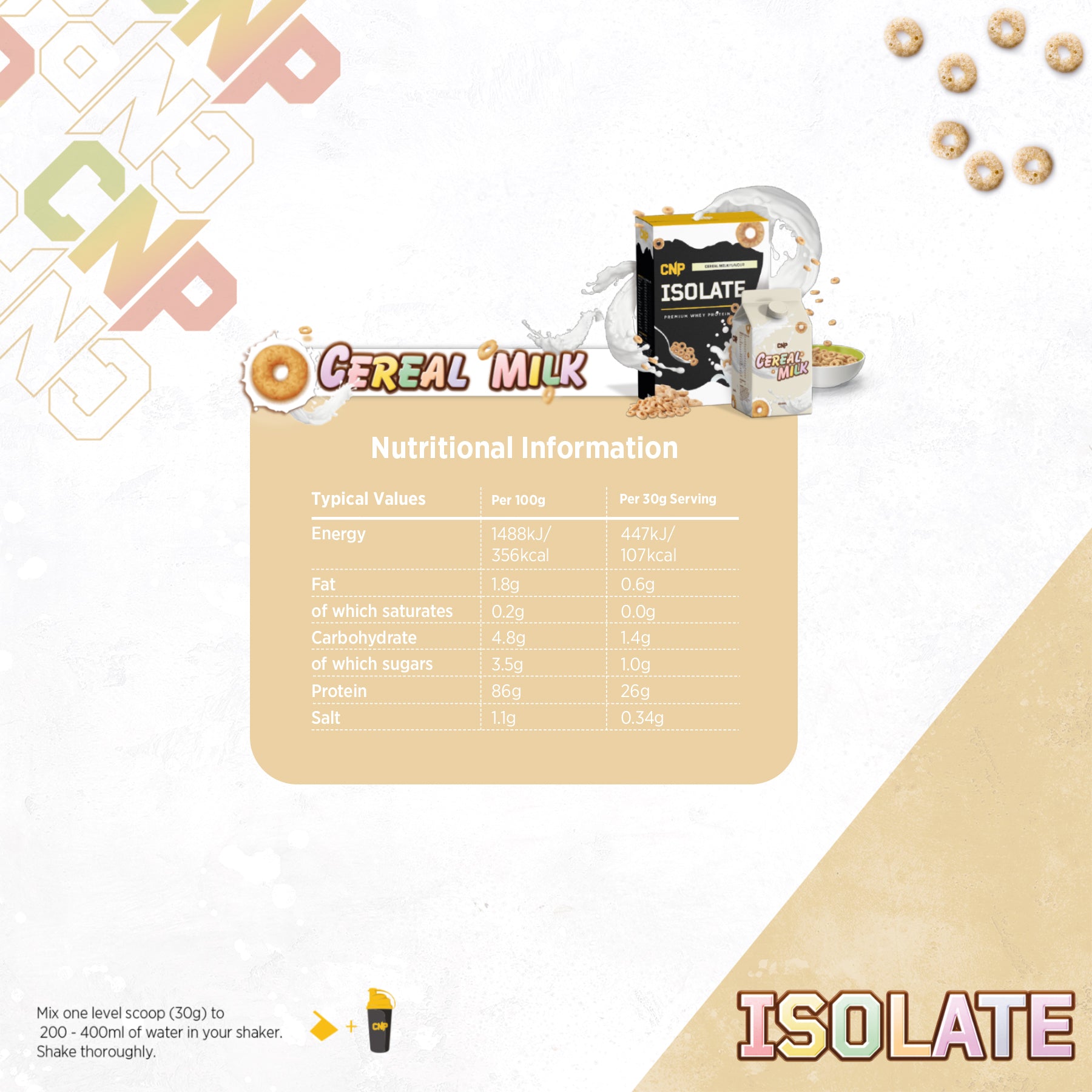 Whey Isolat - Getreidemilch - 1,8kg