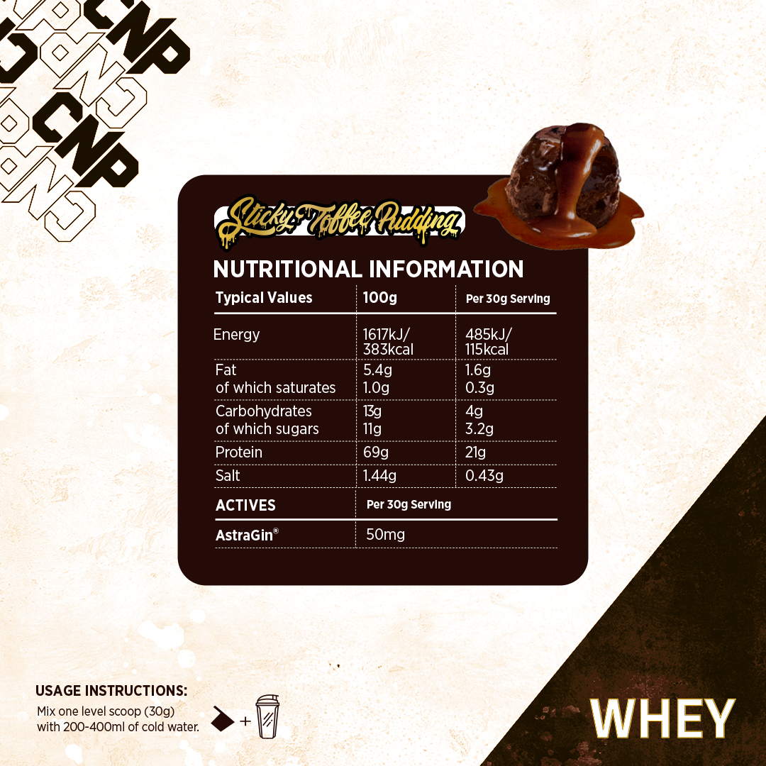 Whey - Sticky Toffee Pudding - 2kg 66 Portionen