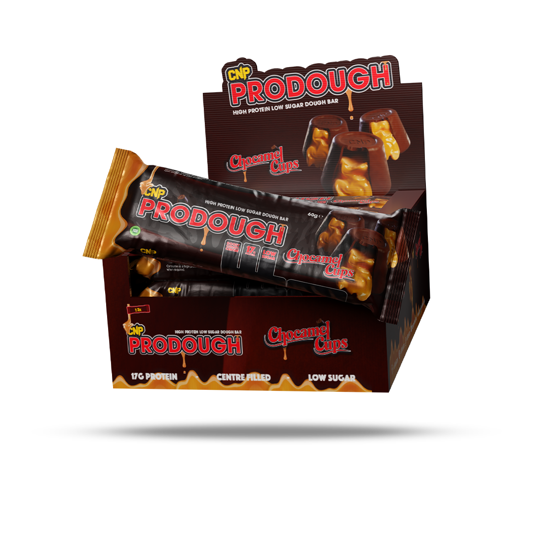 ProDough Dough Bars Box - 12 x 60g CHOCAMEL CUPS