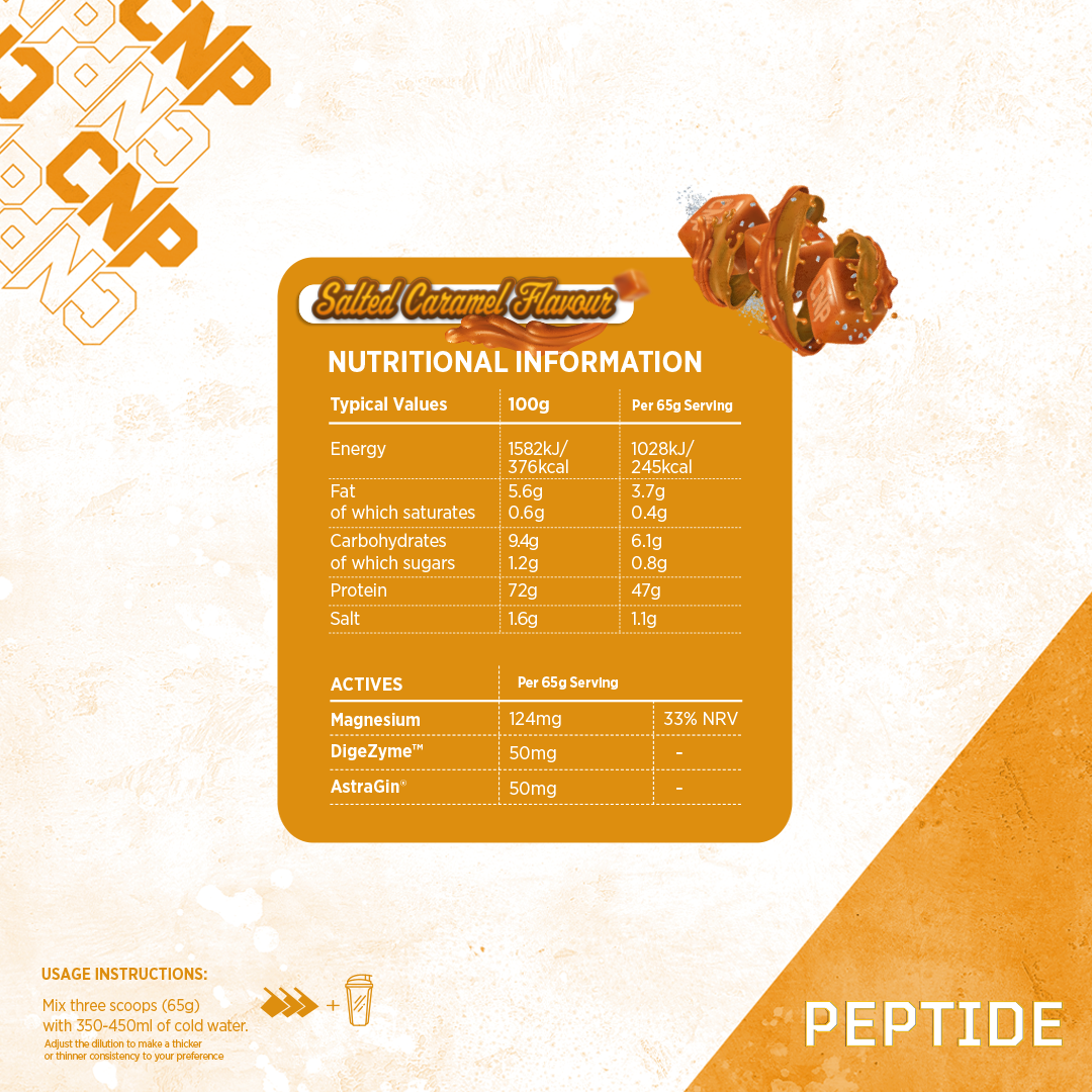 PEPTIDE Sachets - Single Serving - Salted Caramel