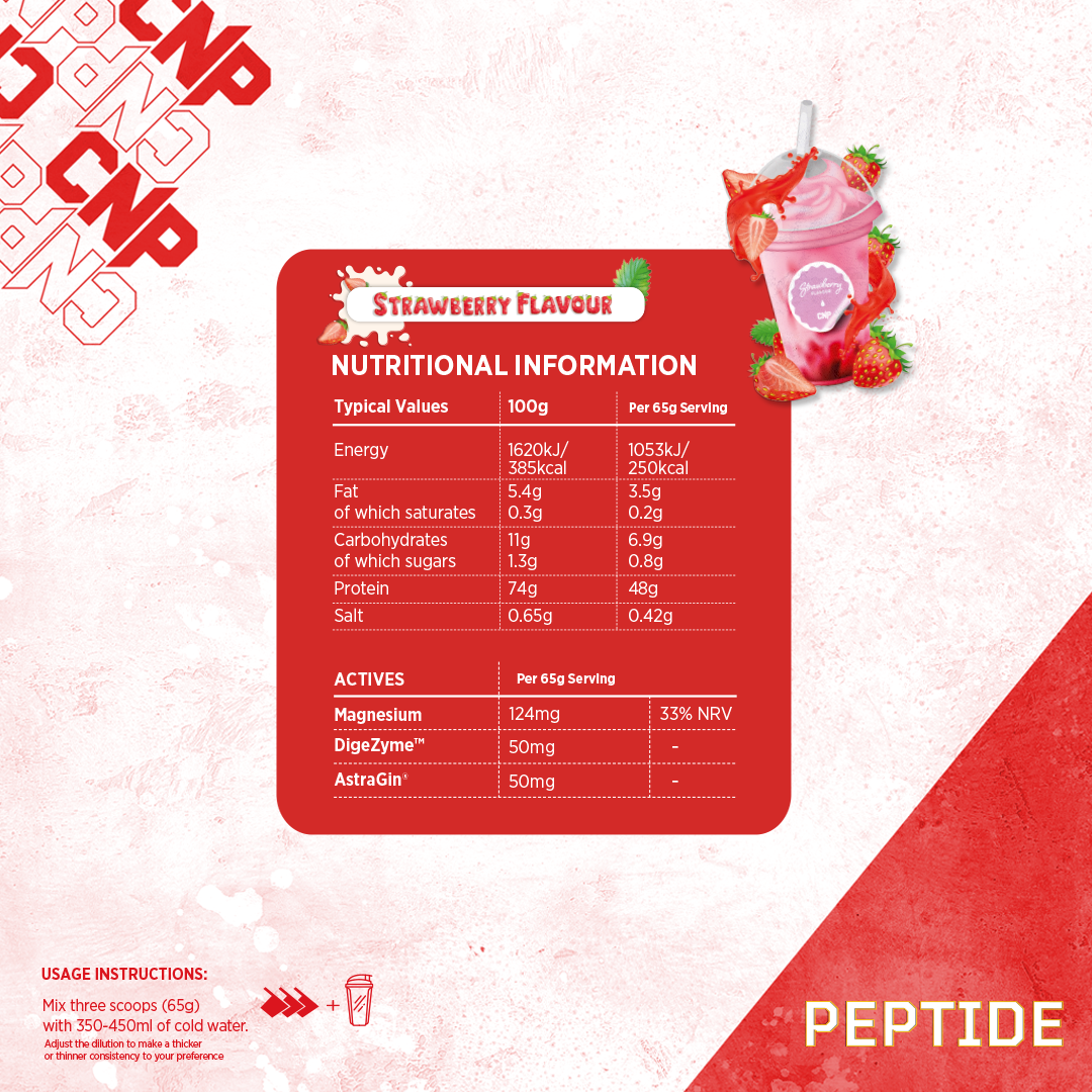 Peptide - Erdbeere - 2,27kg 35 Portionen