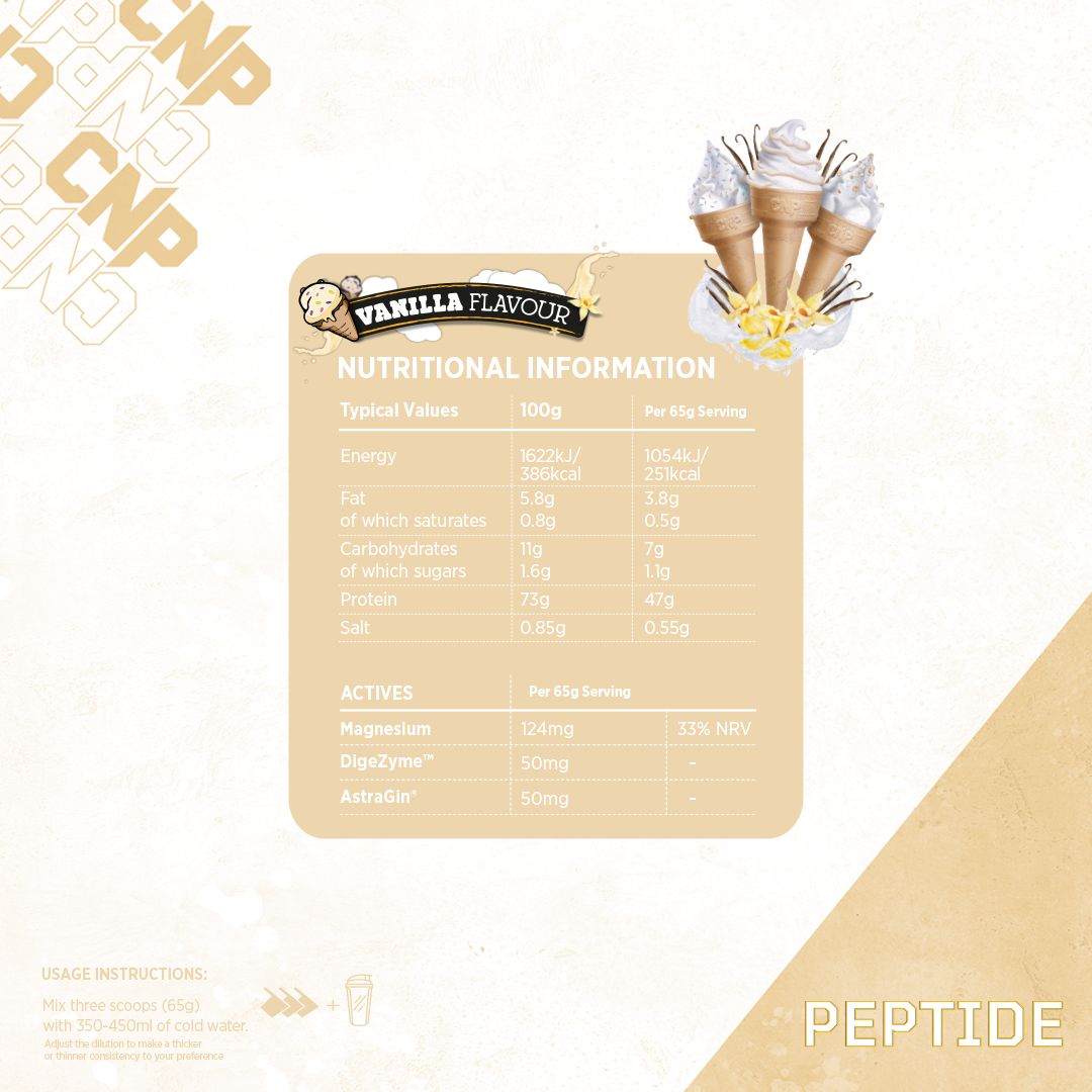 Peptide - Vanille - 2,27kg 35 Portionen