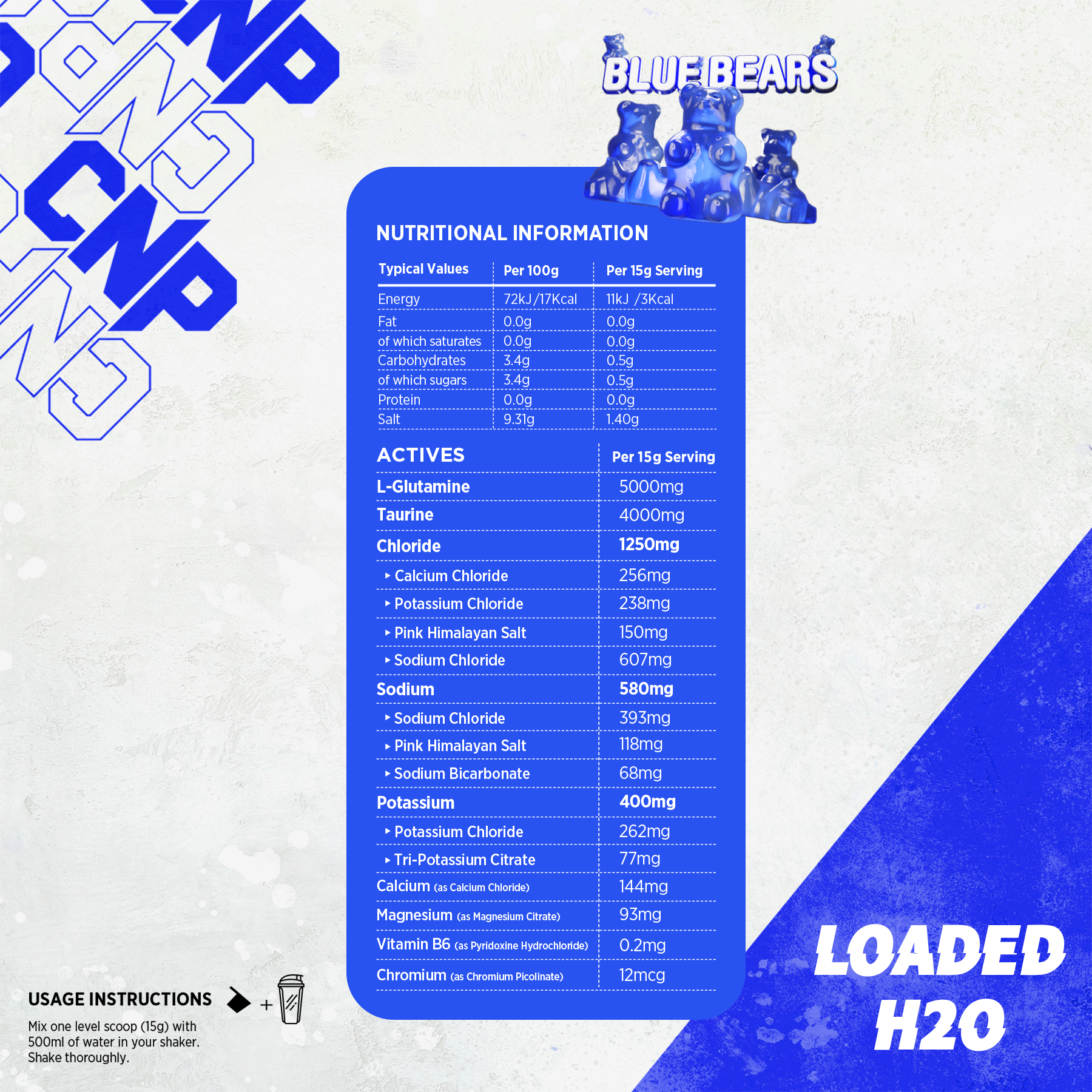 CNP Loaded H2O 300g (Blue Bears)