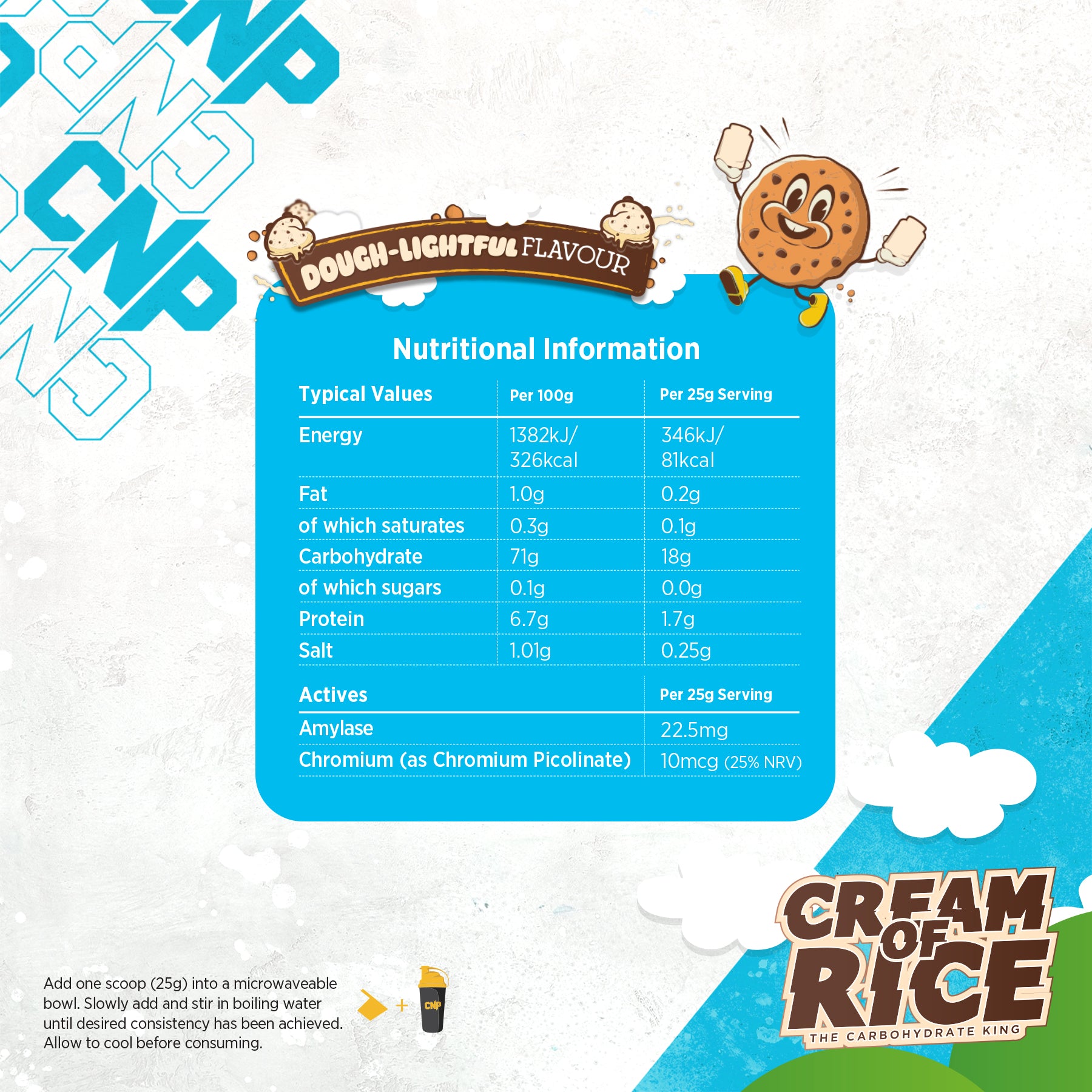 CNP Cream Of Rice 2kg (Doughlightful)