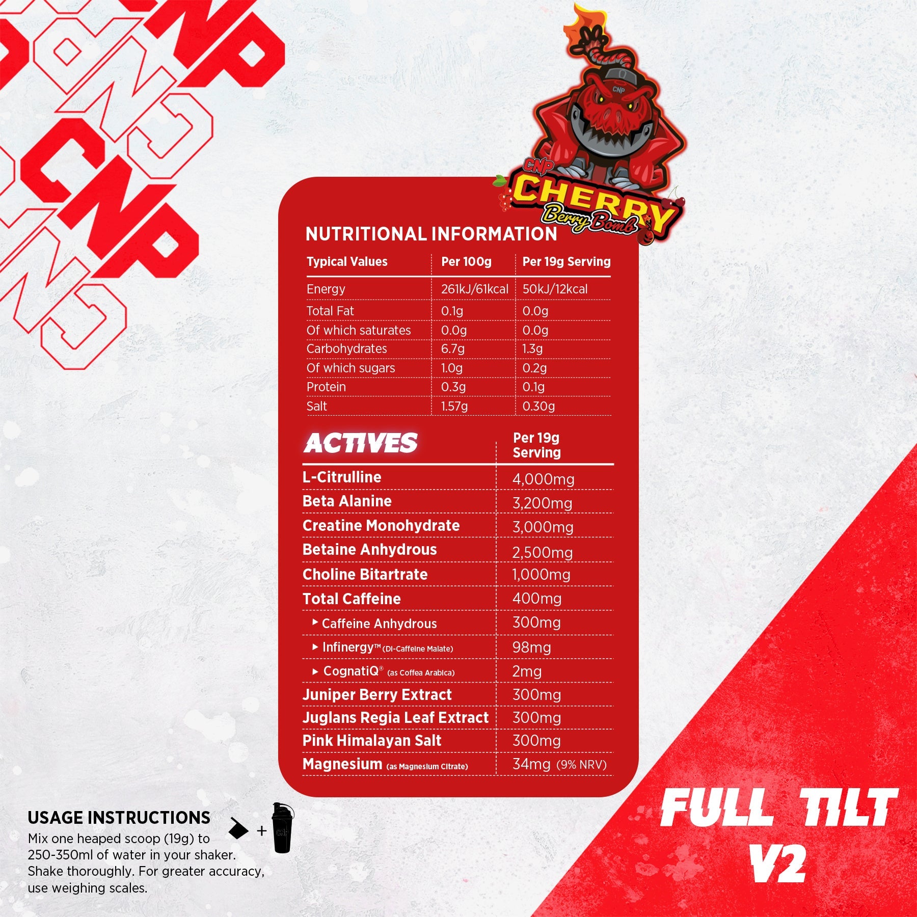 CNP Full Tilt 570g (Cherry Berry Bomb)