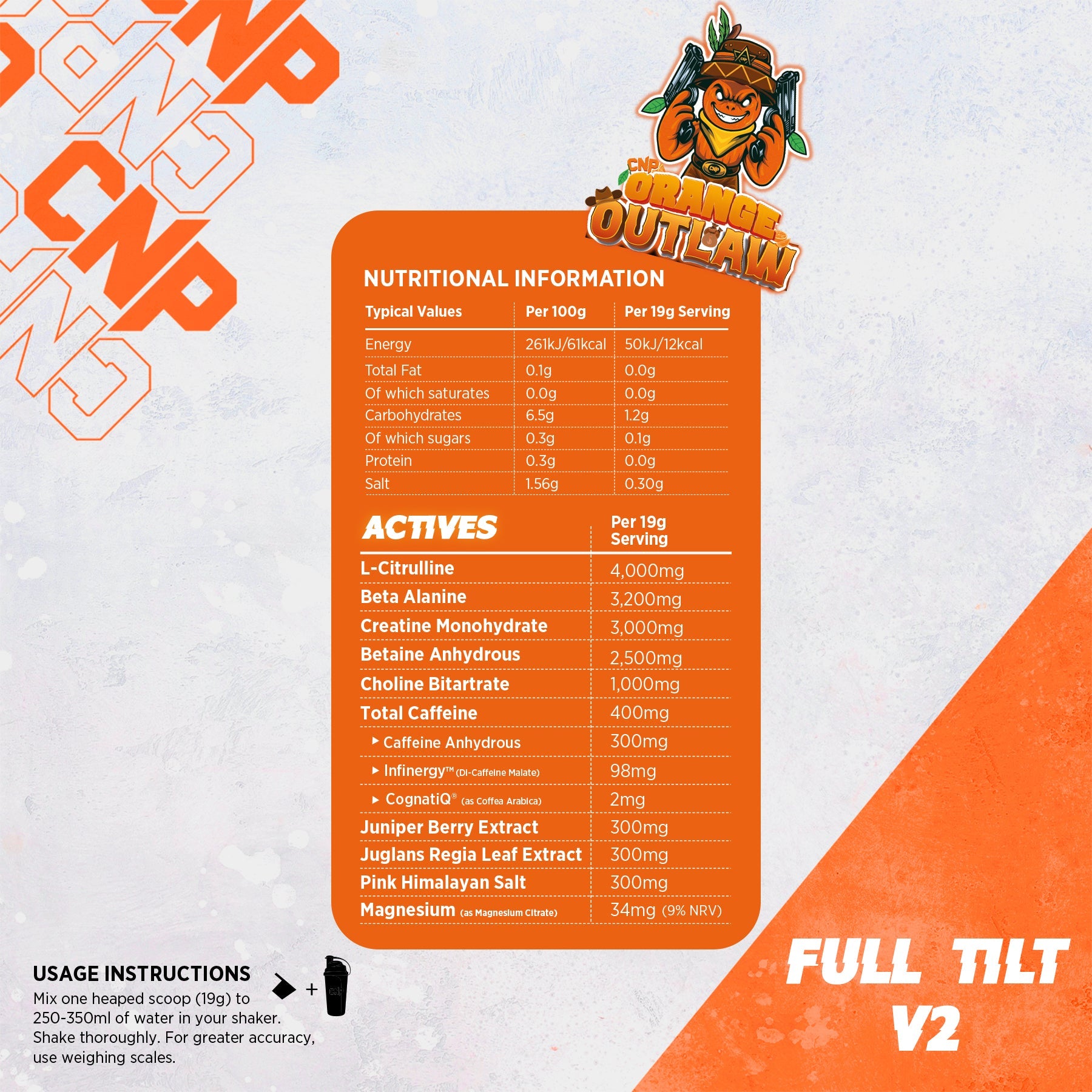 CNP Full Tilt 570g (Orange Outlaw)