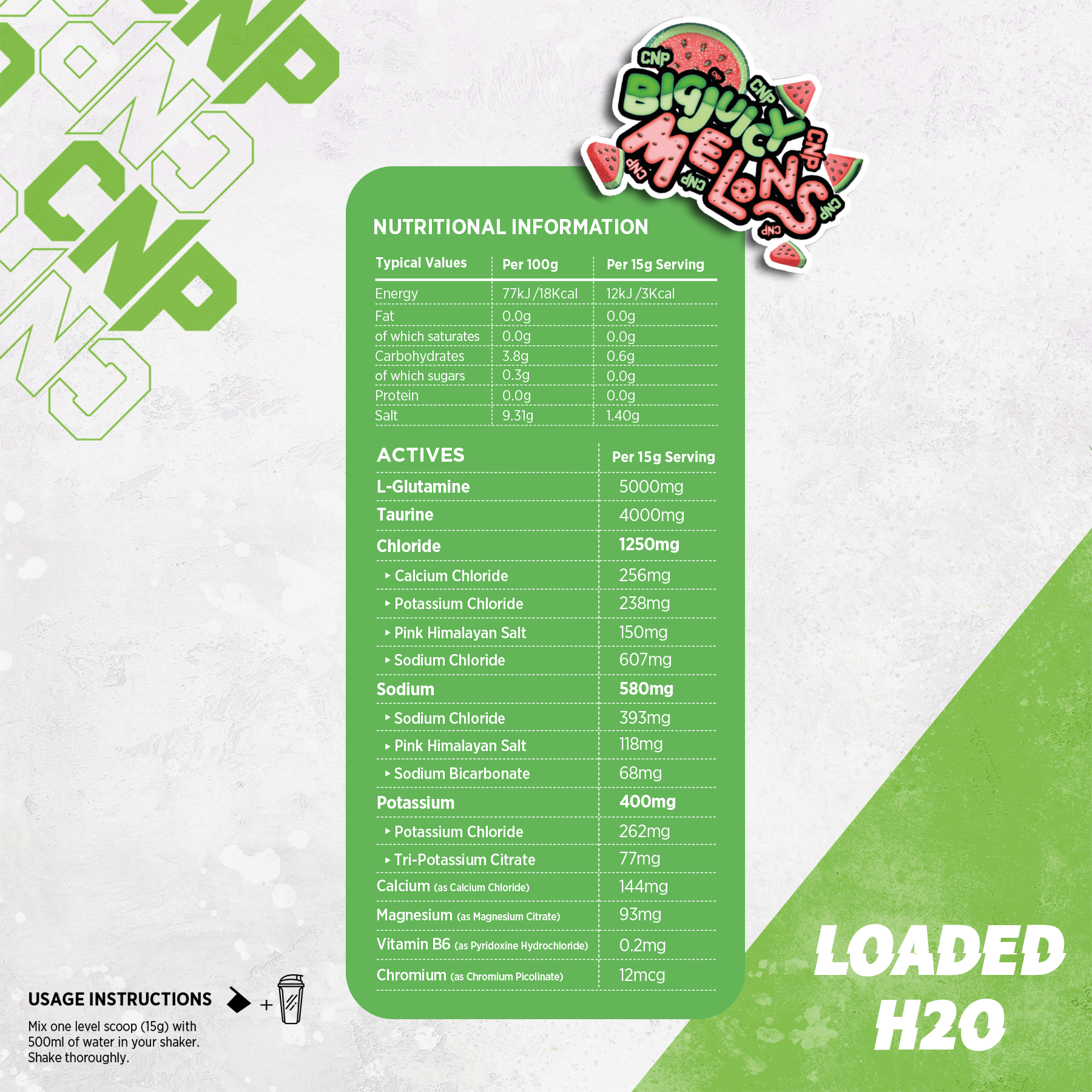 CNP Loaded H2O 300g (Big Juicy Melons)