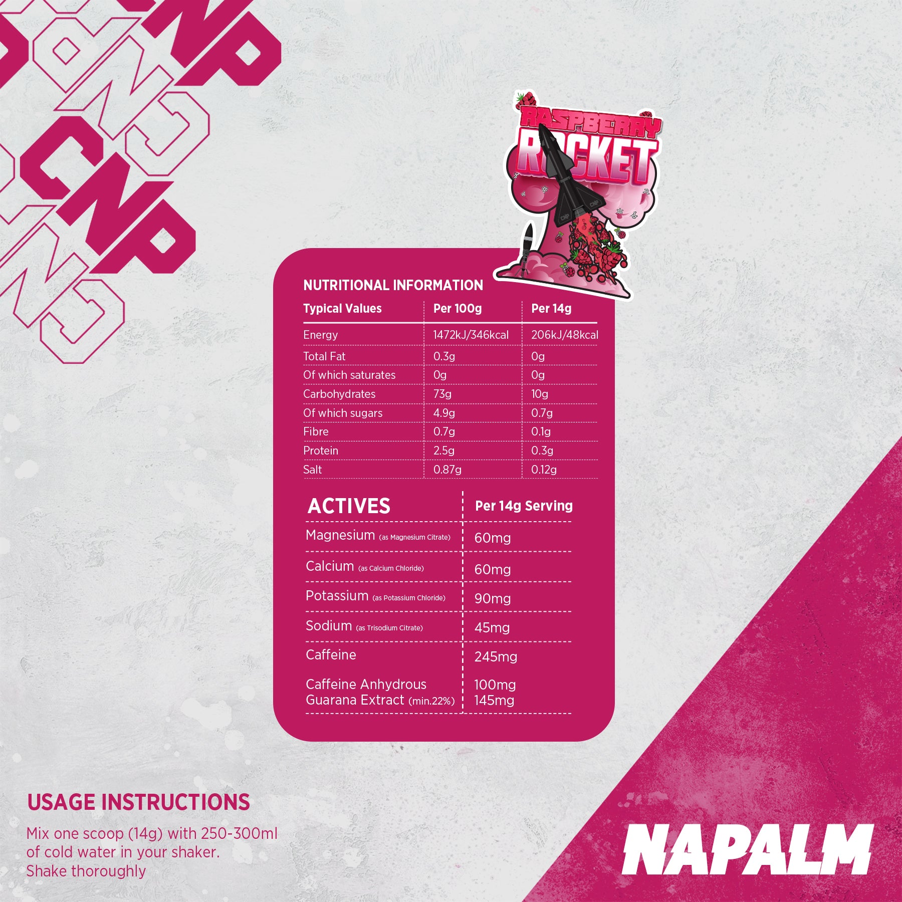 CNP Pro Napalm 210g (Raspberry)