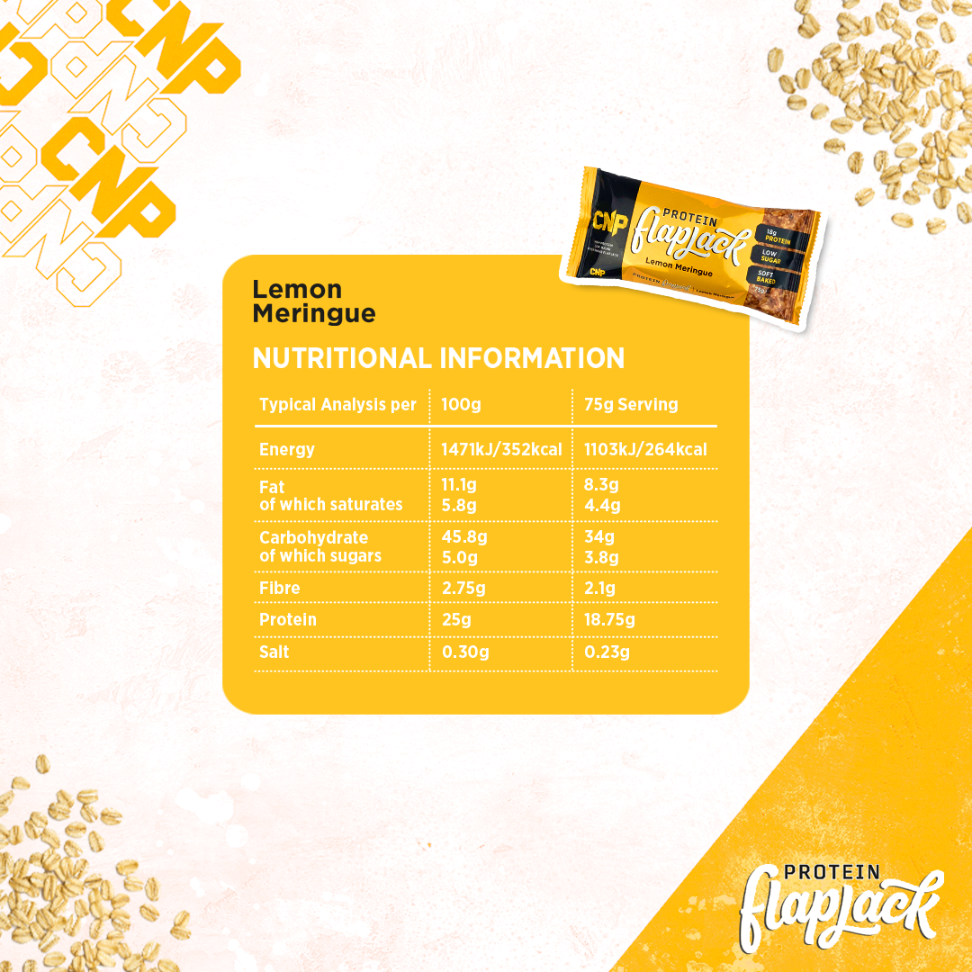 Protein Flapjack - Box of 12 - Lemon Meringue