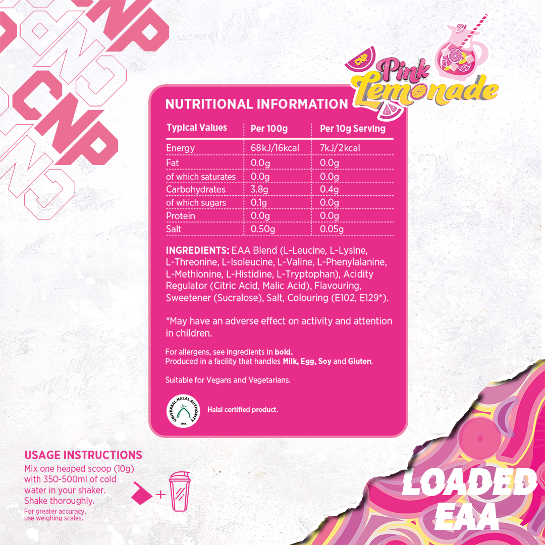 CNP Loaded EAA 300g (Pink Lemonade)