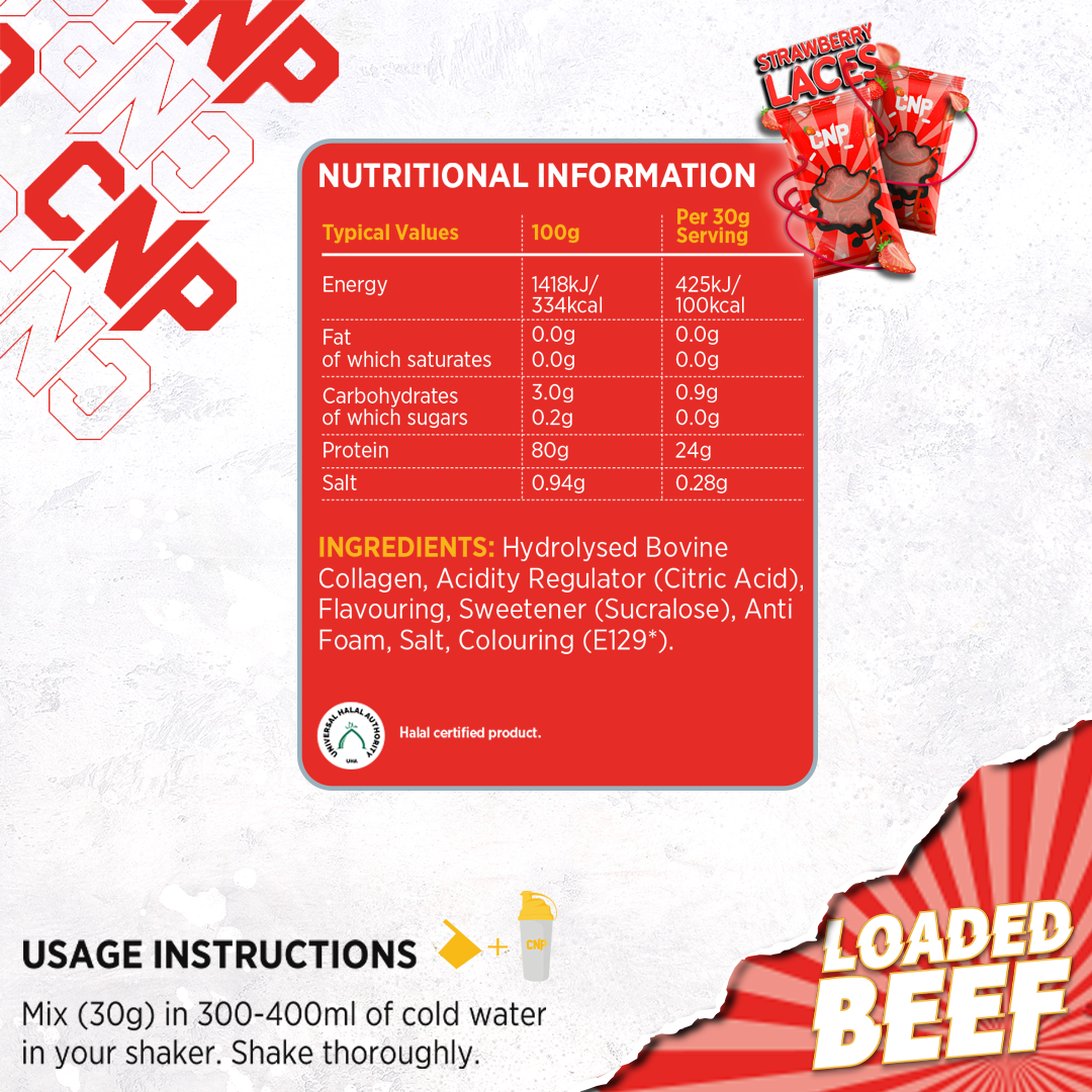 CNP Loaded Beef 1.8kg (Strawberry Laces)